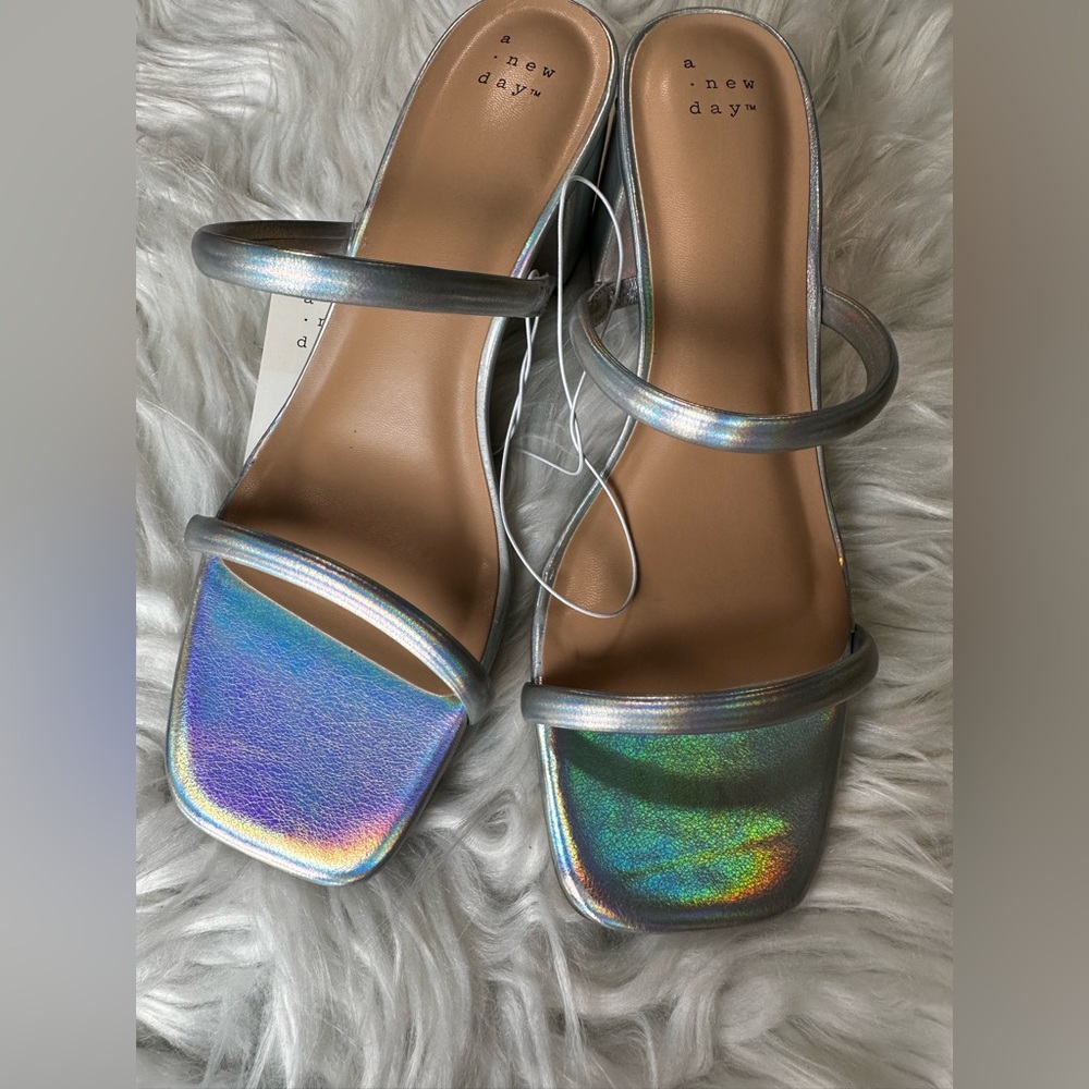 Women’s Iridescent Slide On Heels